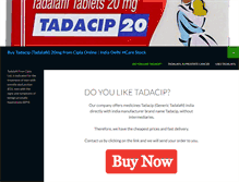 Tablet Screenshot of buytadacip.org